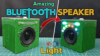 DIY Bluetooth Speaker with RGB Light | Portable Bluetooth Speaker Kaise Banaye | RGB DJ Speaker