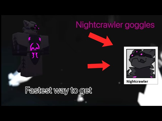 Kaiju Paradise: How to get Nightcrawler with goggles in private server  [without and with goggles] 