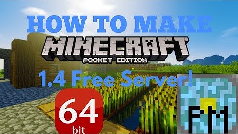 How To Make Free MCPE 1.4 Server For 64 Bit Android Phones!