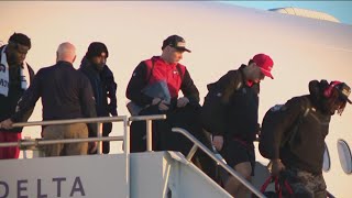 Georgia Bulldogs arrive after winning National Championship