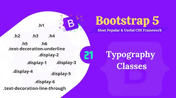Bootstrap 5 typography  classes.
