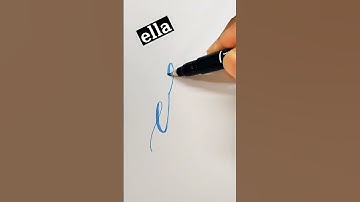 ella - lettering my subscribers #shorts #lettering #calligraphy