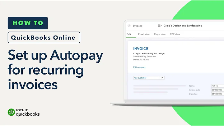 How to set up recurring invoices with autopay in QuickBooks Online