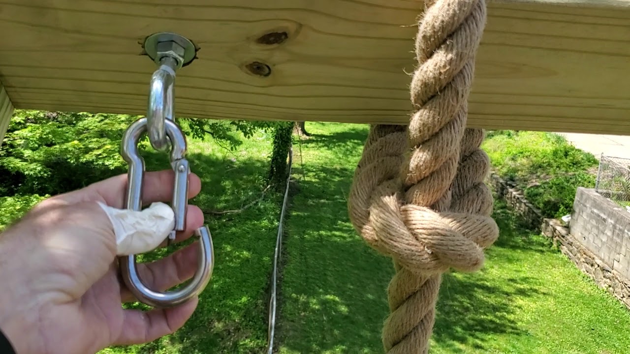 DIY HOME GYM ROPE CLIMB GYMNASTICS RING RIG 