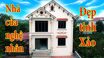 Mẫu nhà 2 tầng mái Thái đẹp giá rẻ của nghệ nhân đắp phù điêu chi phí 800 triệu vùng nông thôn 2019