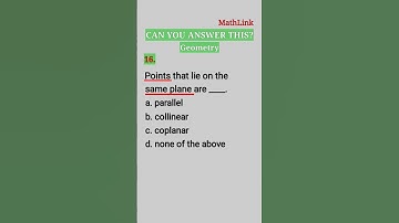 Points on the same plane | Undefined terms | mathlink channel | #shorts #math #maths #mathematics