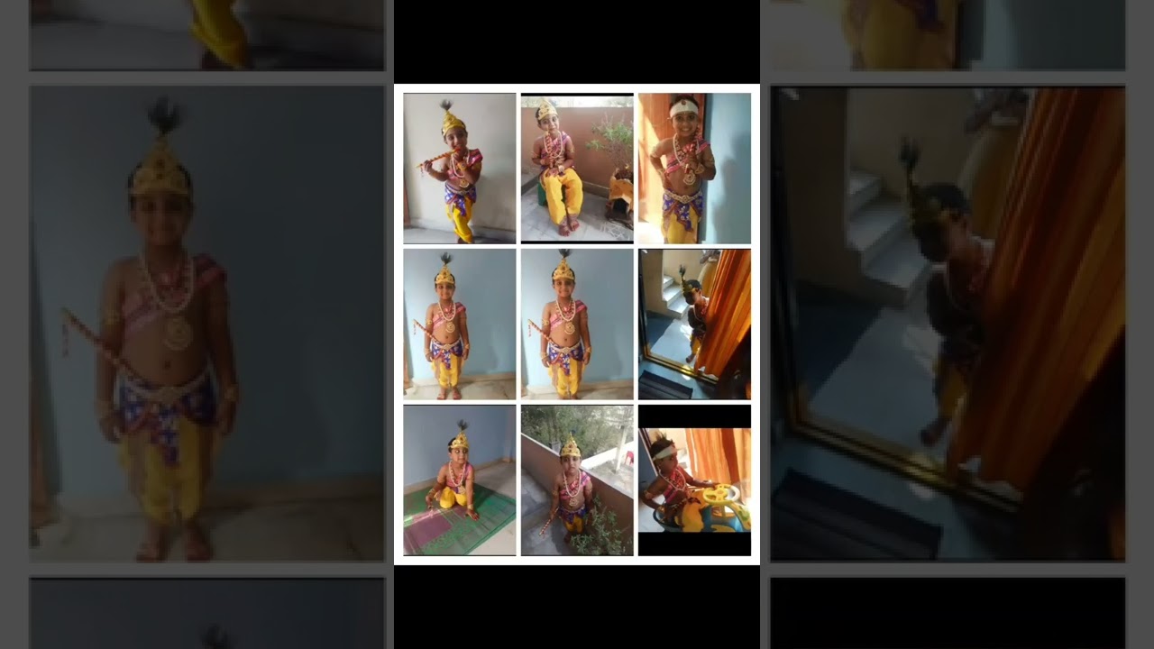 Nani's lord Krishna getup on janmashtami..🙏🙏😍 shorts meandmybro YouTube