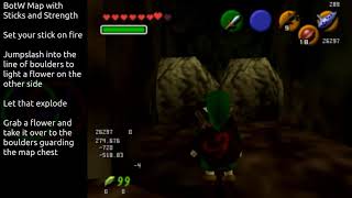 Botw Map with stick & strength Oot Get Botw Map No Explosives Strength