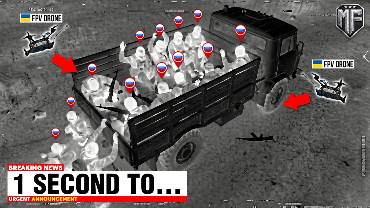 New Ukrainian FPV Drone Spots Group of Russian Soldiers in Pokrovsk - Then THIS Happened...