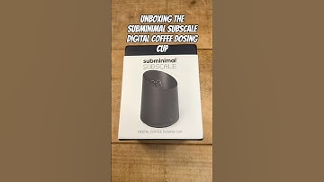 Unboxing The Subminimal Subscale Digital Coffee Dosing Cup #coffee #barista #shorts