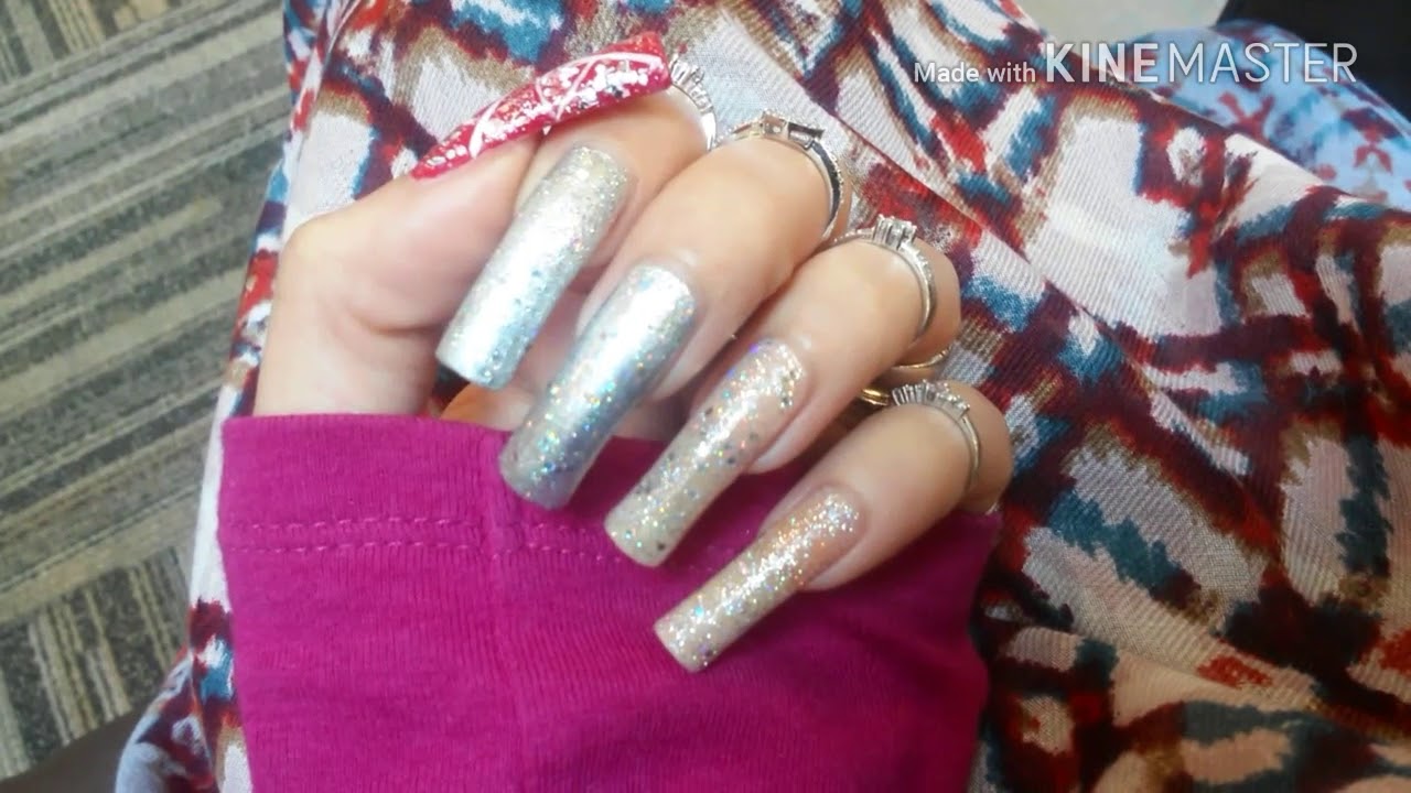 Showing my nails and saying hi YouTube