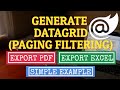 Blazor : Basic DataGrid Example || Paging || Filtering || PDF Export || Excel Export || Syncfusion