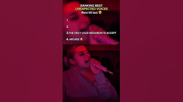 Ranking UNEXPECTED SINGING voices! 🤩 #shorts