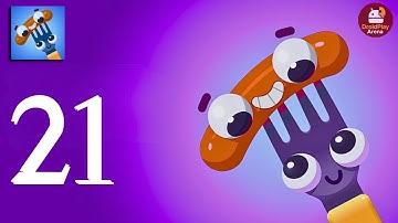 Fork N Sausage Gameplay Walkthrough Levels 631-647 | Mobile Puzzle Challenge |  Droid Play Arena