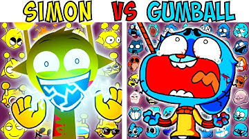 ALL SIMON VS GUMBALL TEST | FNF Character Test | Gameplay VS Playground