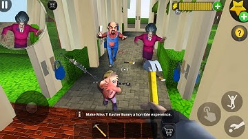 Scary Teacher 3D | MOD MENU | troll mini Miss T  (android, ios) part 1493