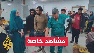وصول شهداء وجرحى بينهم أطفال إلى مستشفى كمال عدوان شمال قطاع غزة