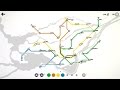 Mini Metro - Green and Orange and Yellow and Blue Achievement (Montréal)