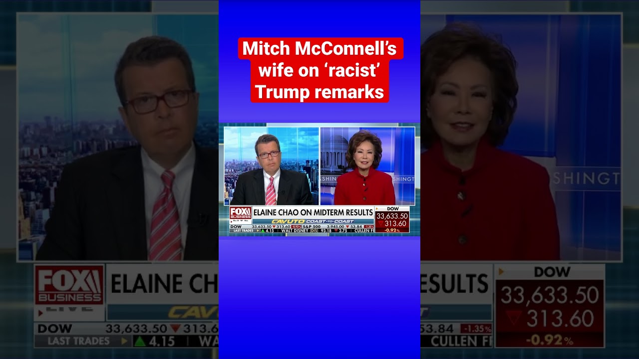 ⁣Mitch McConnell’s wife responds to Trump’s ‘racist’ comments about her #shorts