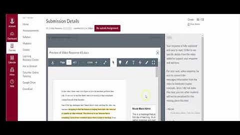 How to View Instructor Feedback for Canvas Assignments