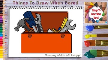 How To Draw A Tool Box Easy Step By Step