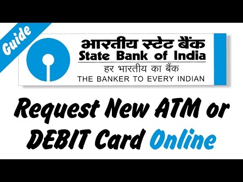 How to apply or request new atm debit card online. log on onlinesbi.com. goto : e-services - services atm/debit card. using otp p...