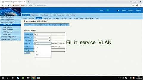 How to configure 1GE GPON ONU Internet DHCP On VSOL OLT From WEB