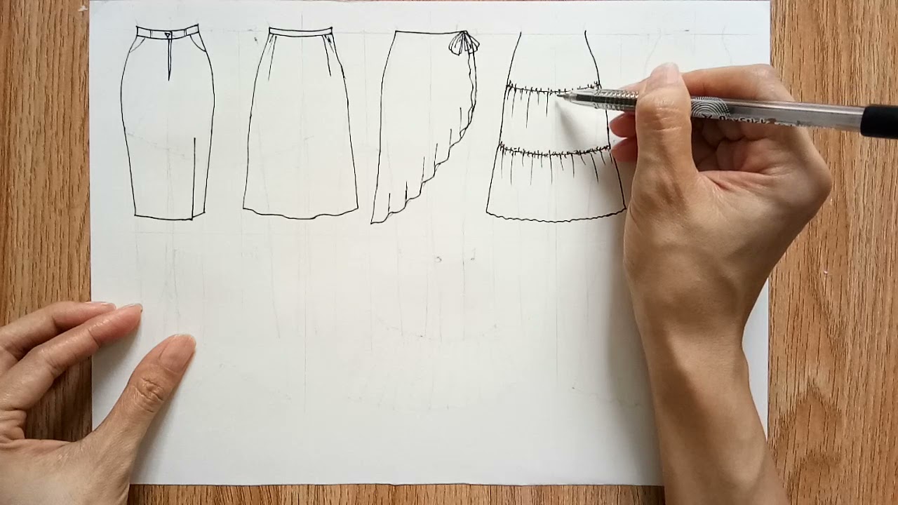 Mẹo đơn giản để vẽ quần áo nữ cá tính cực đơn giản mẹo đơn giản để vẽ quần  áo và váy