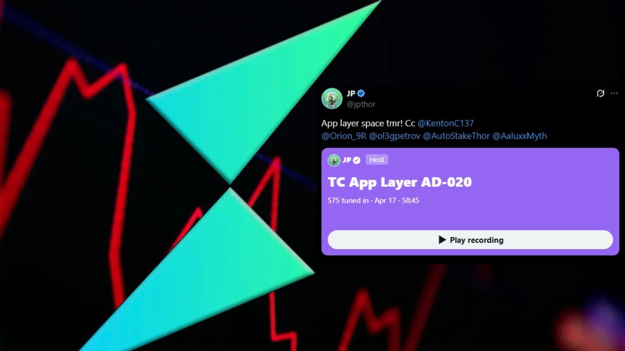 THORChain app layer technical update X space hosted by JP Thor