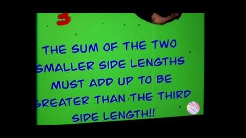 Triangle Inequality Theorem Song