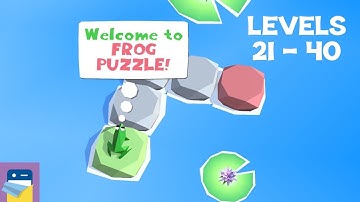 Frog Puzzle: Levels 21 - 40 Walkthrough Guide & Solutions (by Guillaume Danel)