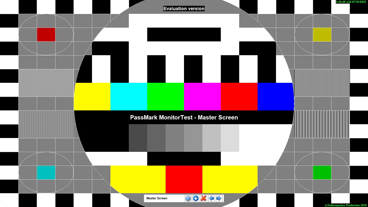 Dell S2216H Test Pattern