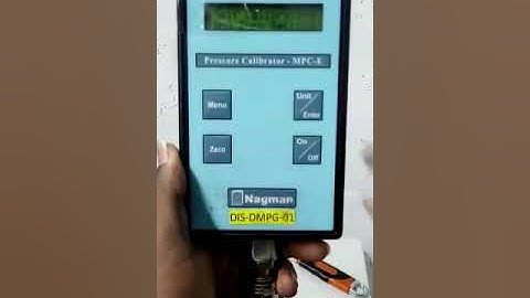 Calibration of pressure gauge ( on site )