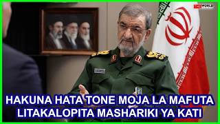 IRAN:HAKUNA HATA TONE MOJA LA MAFUTA LITAPITA MASHARIKI YA KATI KWA ATAKAYEUNHA MKONO MAREKANI