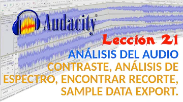 Como ver o espectrograma de um áudio no Audacity?