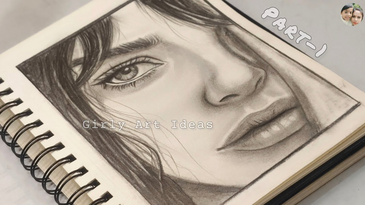 Very Easy Steps To Make A Pencil Sketch Portrait | Part-1 | Pencil Sketch Drawing For Beginners 