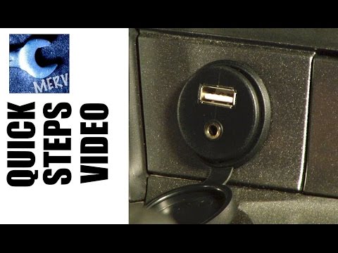 AUX JACK USB CAR INSTALL -- Quick Steps