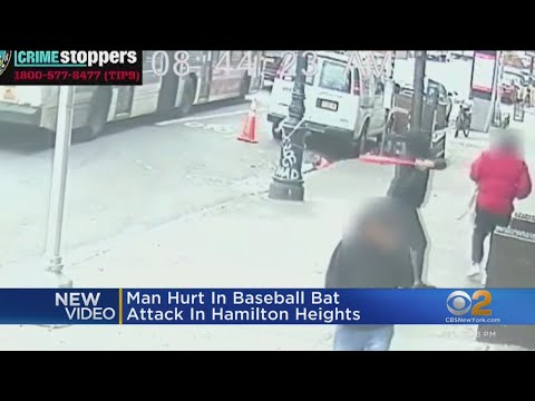 Man hurt in baseball bat attack in Hamilton Heights