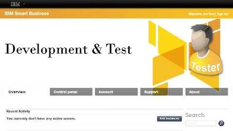 Demo #9 -- Sharing private Images, & creating support forums - IBM Dev and Test Cloud, v1.3