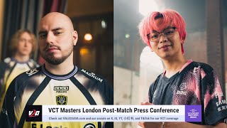 [VIT &amp; DRG] Post-Match Press Conference at VALORANT Masters London