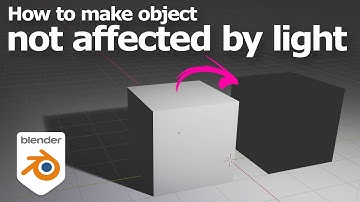 Blender how to make object not affected by light