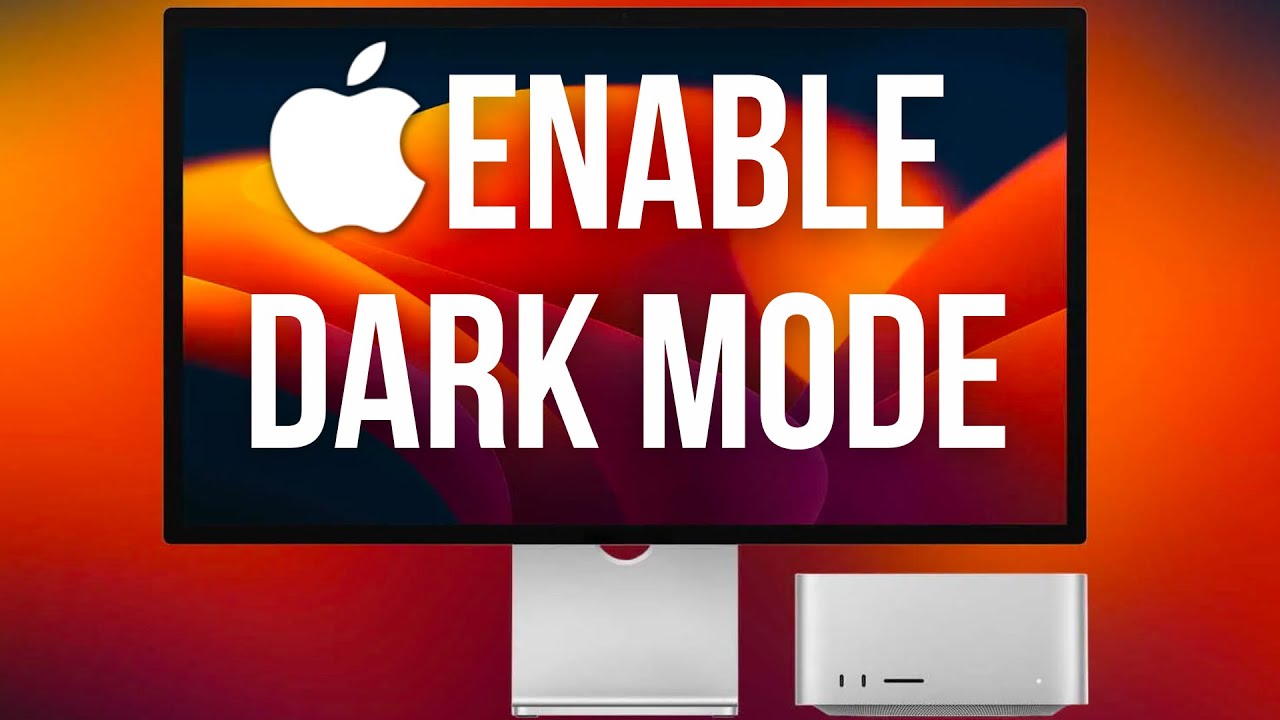 How to turn on Dark Mode on macOS Ventura - YouTube