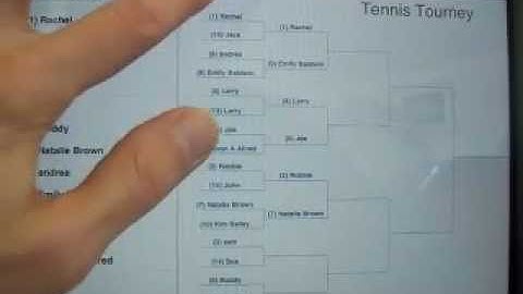 Bracket Maker for the iPad used for tournaments, Version 6.2