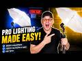 Easy to use umbrella lights for photography or live video