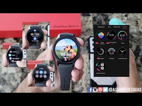 OnePlus Watch (Watch Faces, Widgets, Apps, Quick Settings and Navigation)