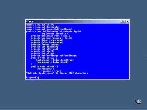 No Flicker Applet In Java Graphics