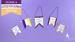 Make a Votes for Women Banner