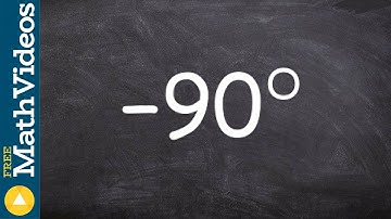 Learn the steps to converting a negative angle in degrees to radians