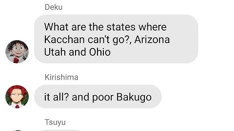 MHA Skit/Lyrics Prank ~ What States Where Bakugou Can