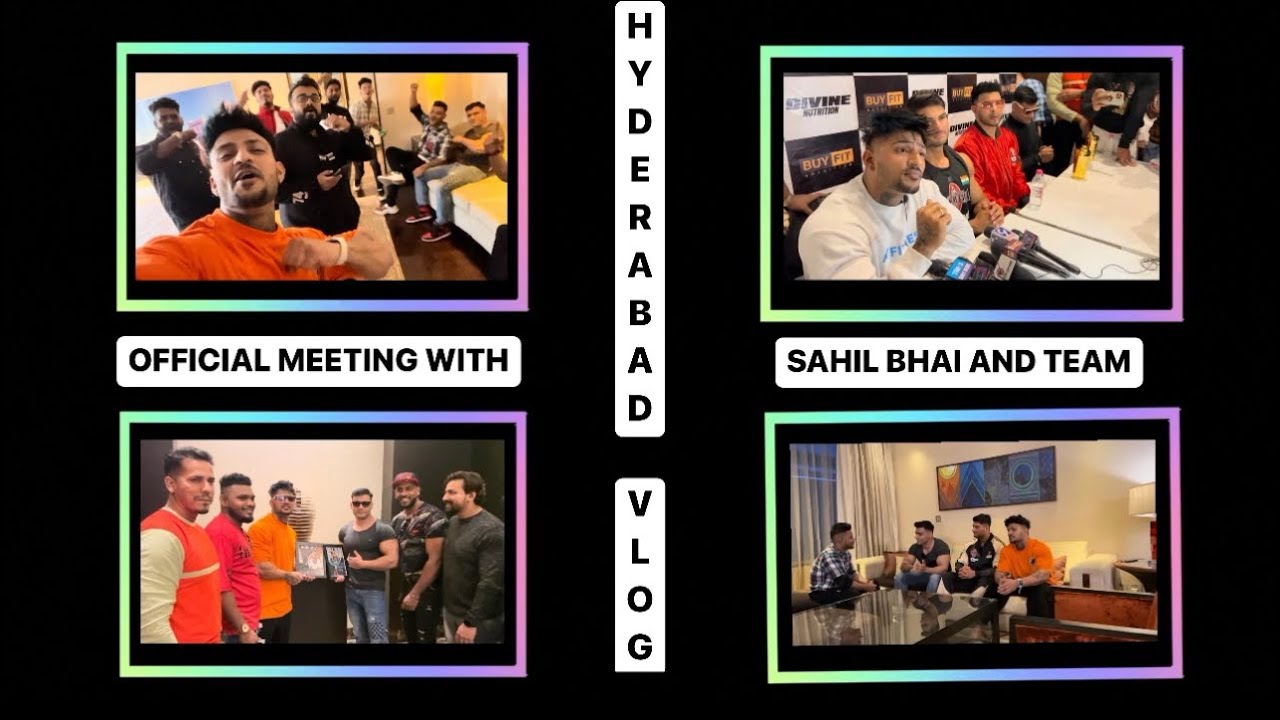 HYDERABAD VLOG | FIRST MEETING WITH SAHIL KHAN | SUPERSAM | AFROZ KHAN | IMRAN KHAN | IFBBPRO SAM